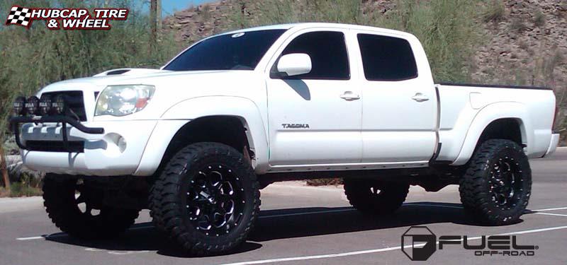 vehicle gallery/toyota tacoma fuel boost d534 0X0  Matte Black & Milled wheels and rims